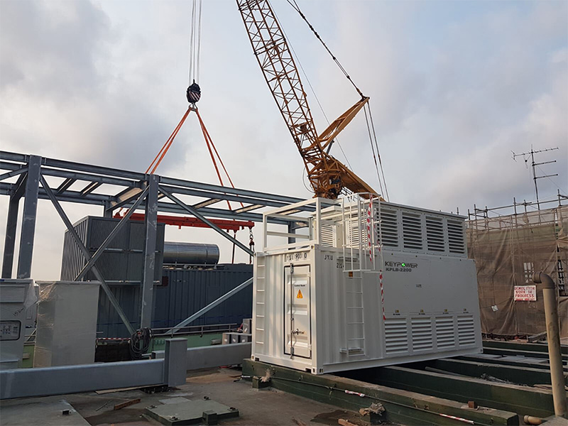 Se utiliza un banco de carga Keypower de 2200 kw en Singapur